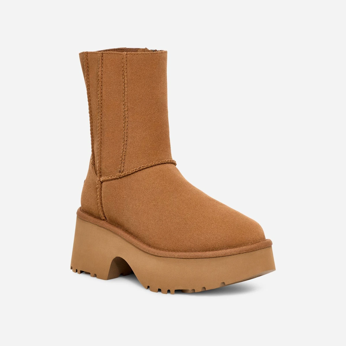 Женские угги Ugg Classic Twin Seam New Heights Chestnut цена 9 000 Руб. фото и описание в каталоге сайта ugg-boom.ru — фото 2