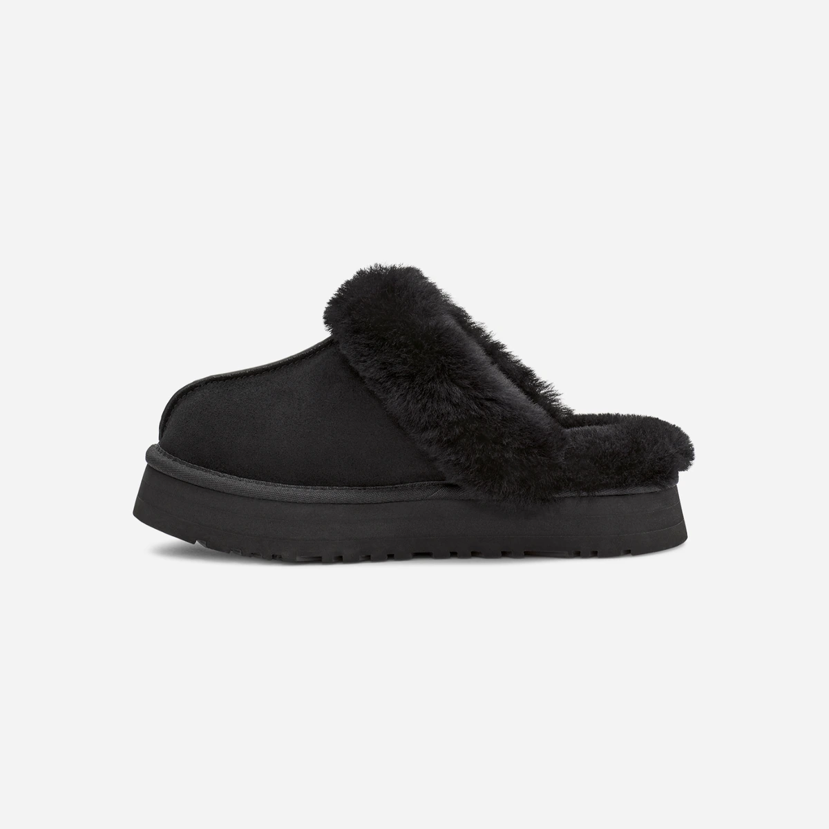 Женские тапочки Ugg Slippers Disquette Black цена 10 145 Руб. фото и описание в каталоге сайта ugg-boom.ru — фото 3