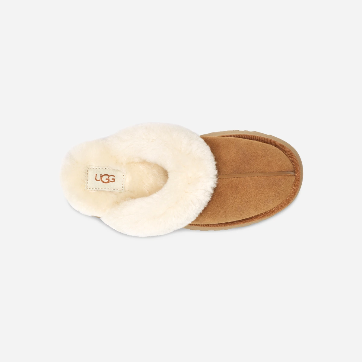 Женские тапочки Ugg Slippers Disquette Chestnut цена 9 842 Руб. фото и описание в каталоге сайта ugg-boom.ru — фото 5