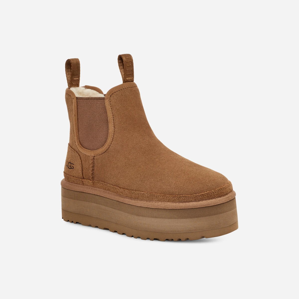 Женские ботинки Ugg Neumel Platform Chelsea Chestnut цена 6 000 Руб. фото и описание в каталоге сайта ugg-boom.ru — фото 2