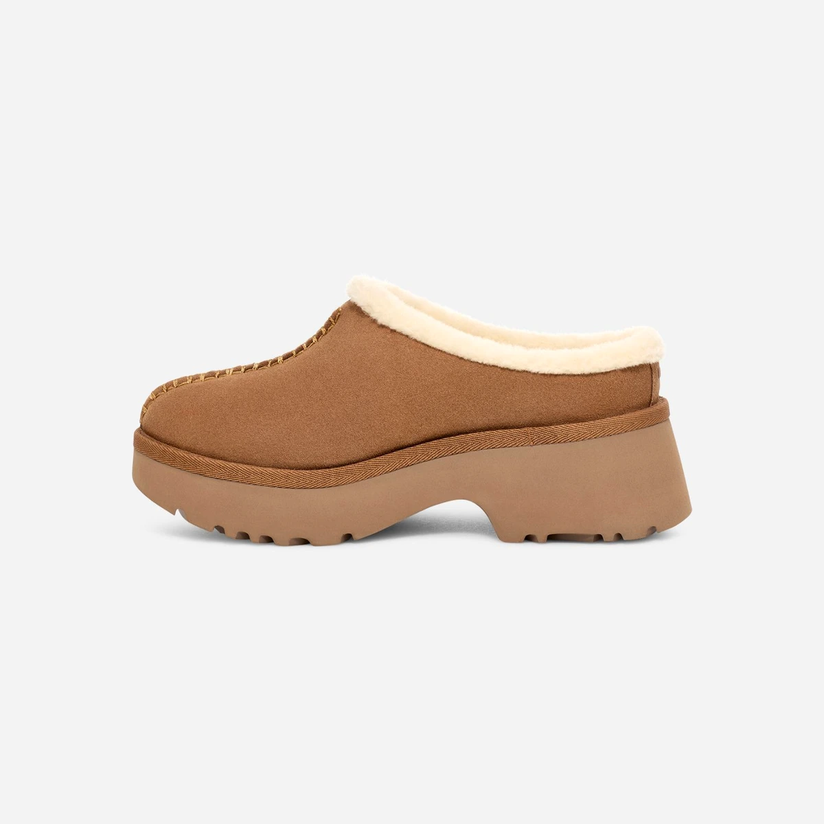 Женские сабо UGG New Heights Cozy Clog Chestnut цена 9 000 Руб. фото и описание в каталоге сайта ugg-boom.ru — фото 3